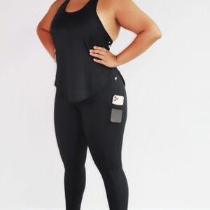 Fabletics Powerhold Leggings Cropped with Pockets Size Large